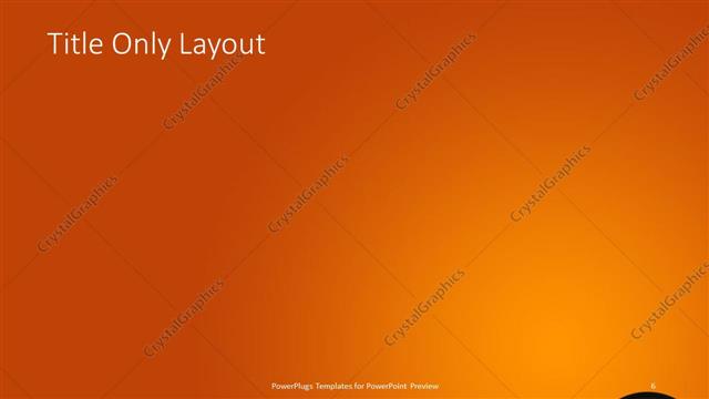 Title Only presentation slide layout