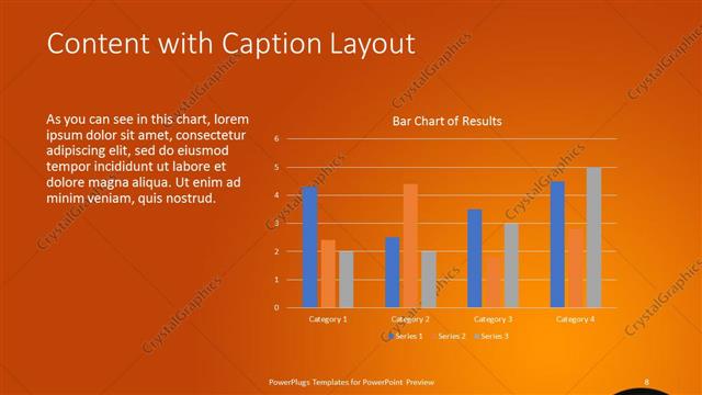 Content with Caption presentation slide layout