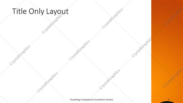 Title Only presentation slide layout