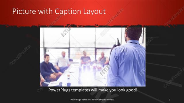Picture with Caption presentation slide layout