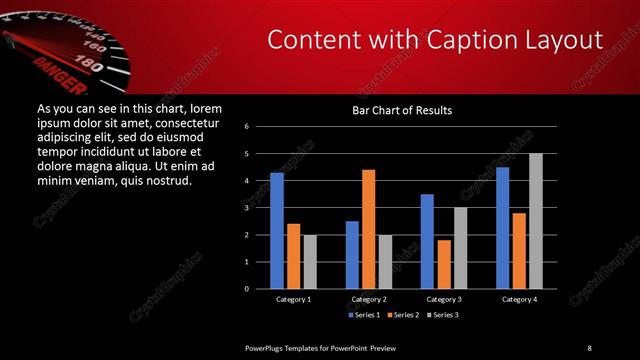 Content with Caption presentation slide layout