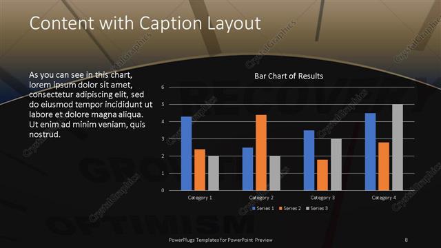 Content with Caption presentation slide layout