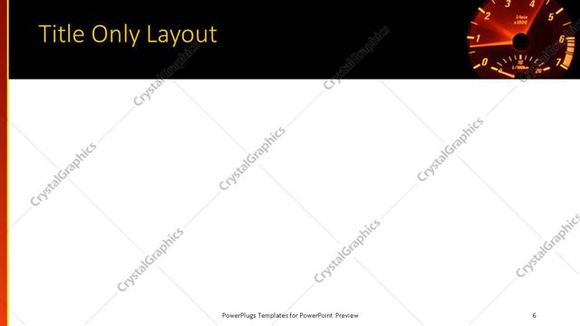 Title Only presentation slide layout