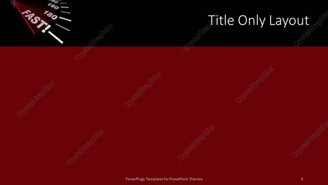 Title Only presentation slide layout