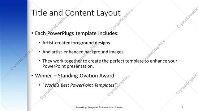 Title and Content presentation slide layout