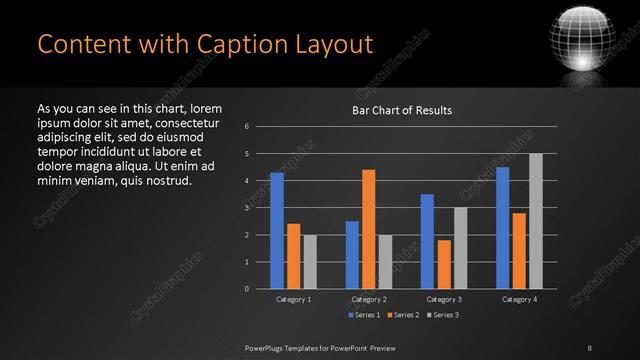 Content with Caption presentation slide layout