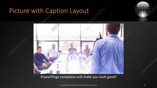 Picture with Caption presentation slide layout