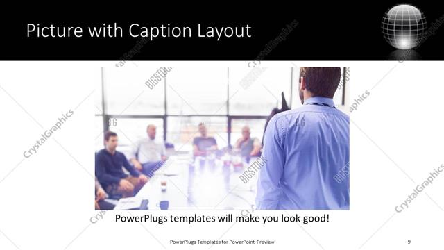 Picture with Caption presentation slide layout