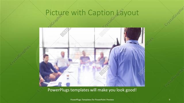 Picture with Caption presentation slide layout