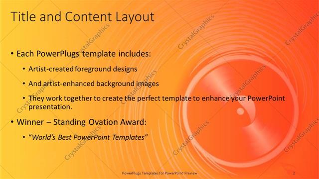 Title and Content presentation slide layout