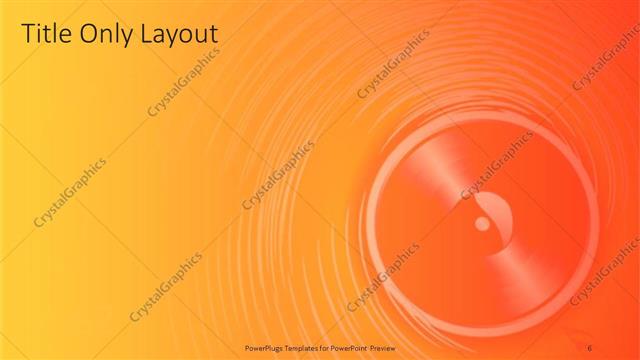 Title Only presentation slide layout