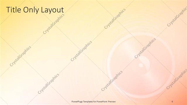 Title Only presentation slide layout