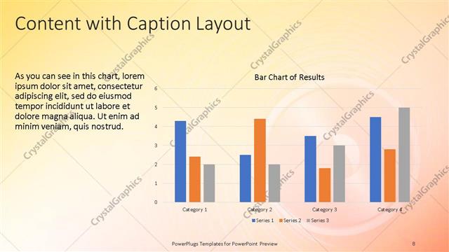 Content with Caption presentation slide layout