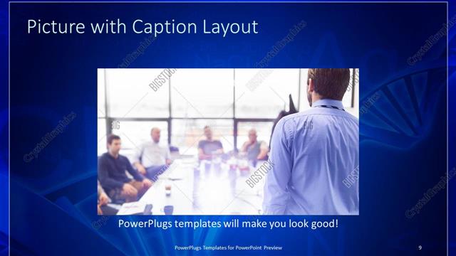 Picture with Caption presentation slide layout