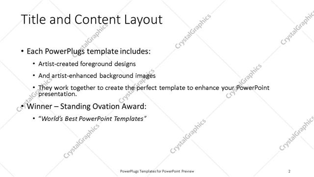 Title and Content presentation slide layout