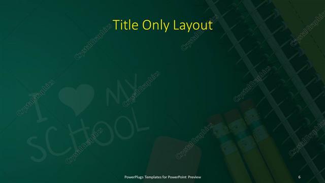 Title Only presentation slide layout