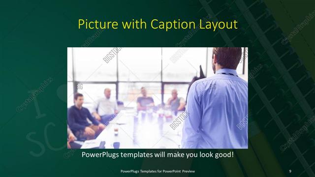 Picture with Caption presentation slide layout