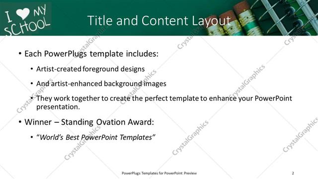 Title and Content presentation slide layout