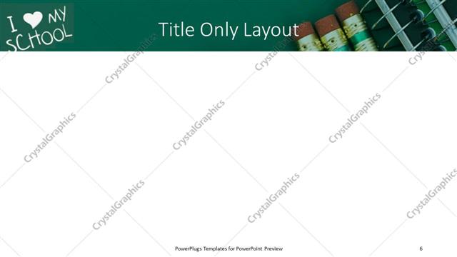 Title Only presentation slide layout