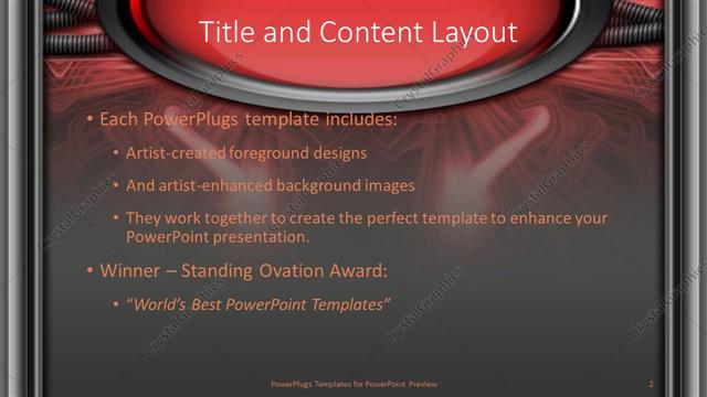 Title and Content presentation slide layout