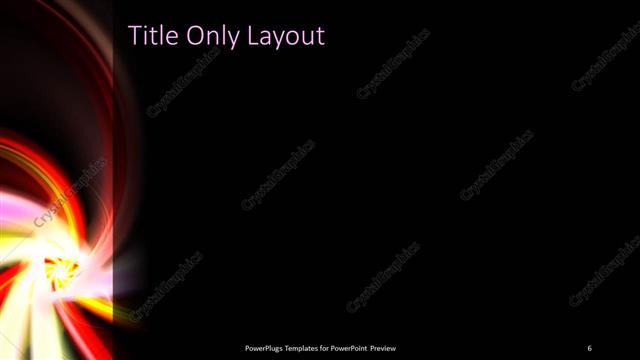 Title Only presentation slide layout