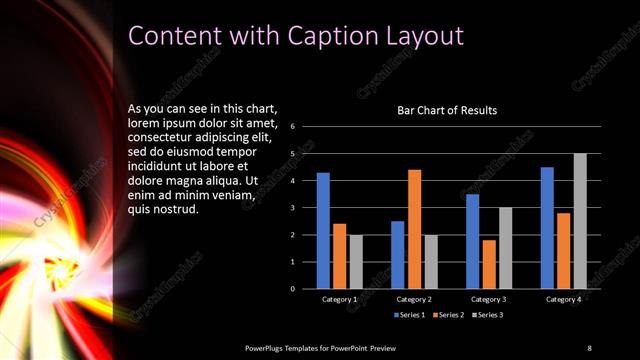 Content with Caption presentation slide layout