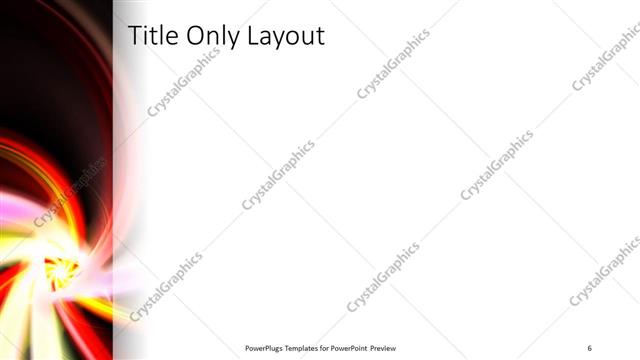 Title Only presentation slide layout