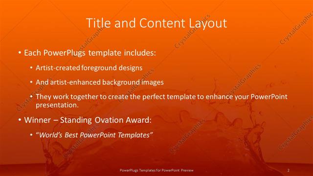 Title and Content presentation slide layout