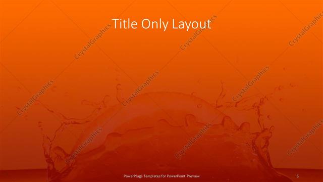Title Only presentation slide layout