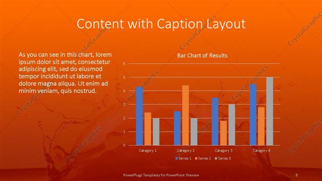 Content with Caption presentation slide layout