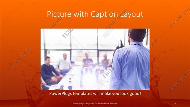 Picture with Caption presentation slide layout