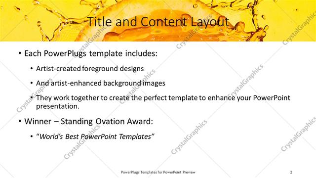 Title and Content presentation slide layout