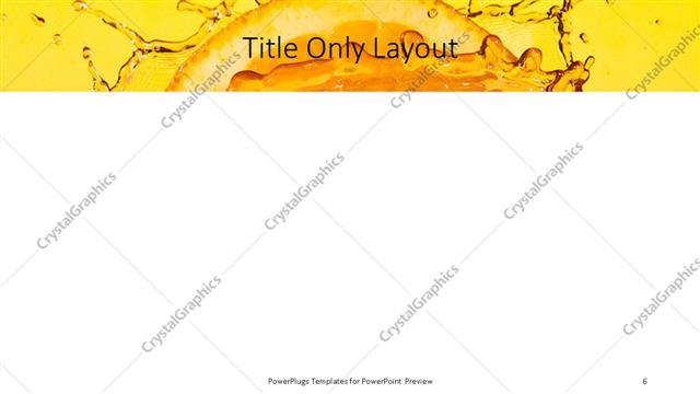 Title Only presentation slide layout