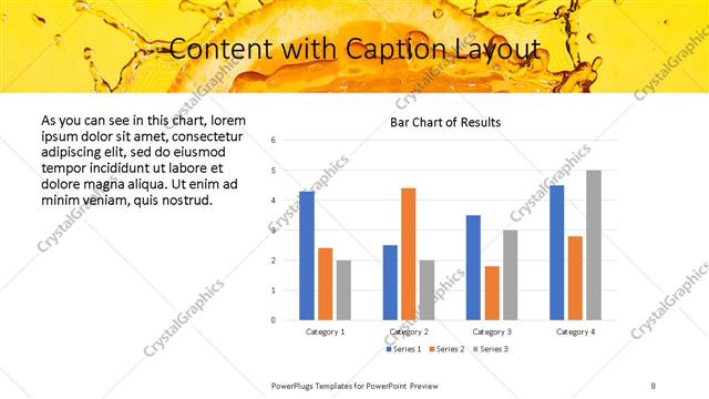 Content with Caption presentation slide layout