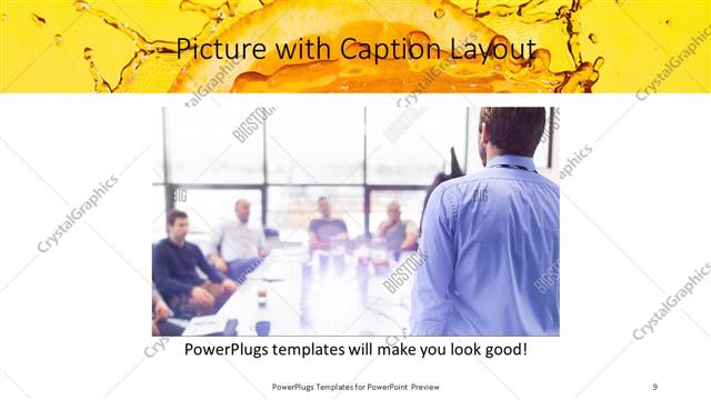 Picture with Caption presentation slide layout