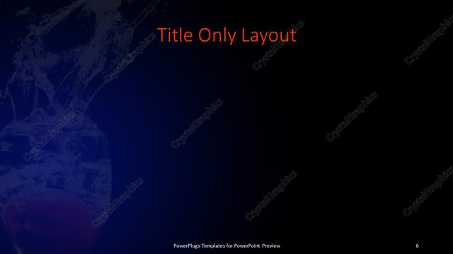 Title Only presentation slide layout