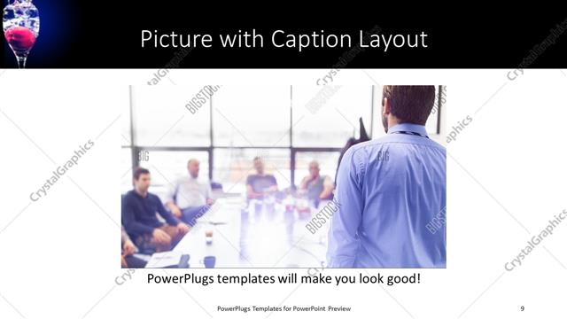 Picture with Caption presentation slide layout