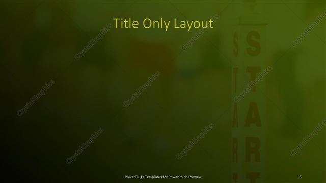 Title Only presentation slide layout
