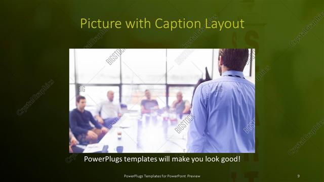 Picture with Caption presentation slide layout