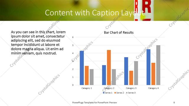 Content with Caption presentation slide layout