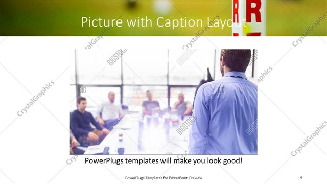 Picture with Caption presentation slide layout