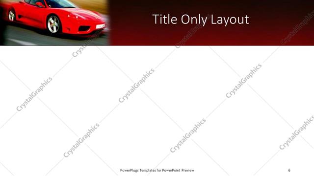 Title Only presentation slide layout