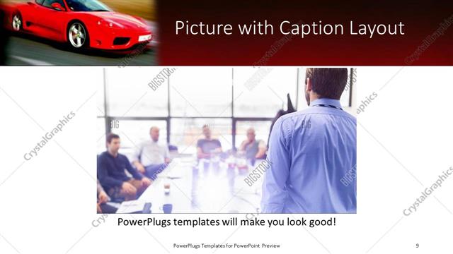 Picture with Caption presentation slide layout