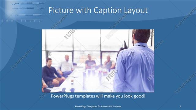 Picture with Caption presentation slide layout