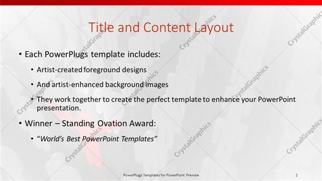 Title and Content presentation slide layout