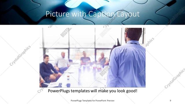 Picture with Caption presentation slide layout