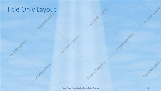 Title Only presentation slide layout