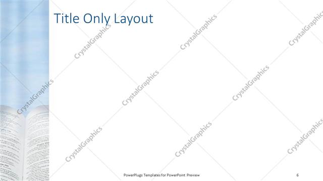 Title Only presentation slide layout