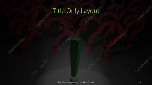 Title Only presentation slide layout