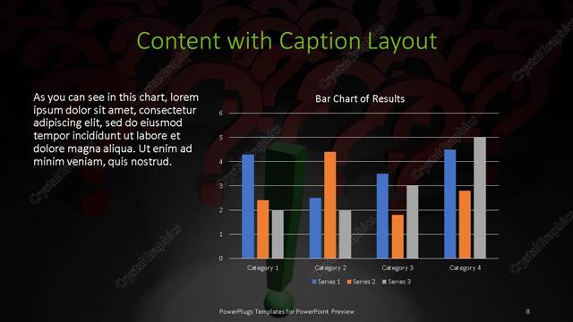 Content with Caption presentation slide layout